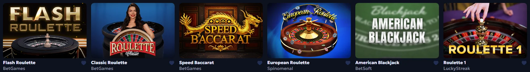 Casperbets Casino Table Games